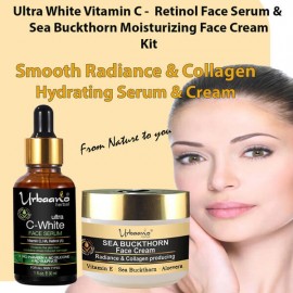 Urbaano Herbal Sea Buckthorn Face Cream  Vitamin C20 Retinol Face Serum