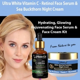 Urbaano Herbal Sea Buckthorn Night Cream Vitamin C20 Retinol Face Serum
