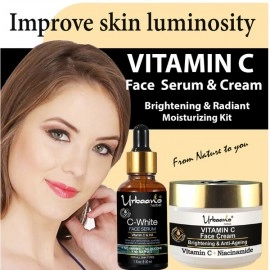 Urbaano Herbal Vitamin C Face Cream & Vitamin C10 Hyaluronic Acid Face Serum