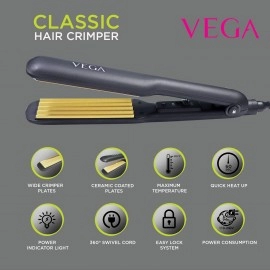 VEGA Miss Versatile Styling Set Straightener, Curler & Dryer Gift Combo (VHSS-03), Black