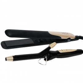 VEGA Miss Versatile Styling Set Straightener, Curler & Dryer Gift Combo (VHSS-03), Black