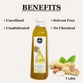 Zilli's Wood Pressed Groundnut Oil | 1000 ml