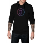 ZollarX | BTC MetaVerse Printed Men’s Hoodie | Black