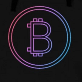 ZollarX | BTC MetaVerse Printed Men’s Hoodie | Black