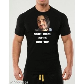 ZollarX | BB Printed Cotton Men’s T-Shirt | Black 