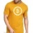 ZollarX | BTC MetaVerse Printed Cotton Men’s T-Shirt | Yellow