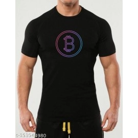 ZollarX | BTC MetaVerse Printed Cotton Men’s T-Shirt | Black