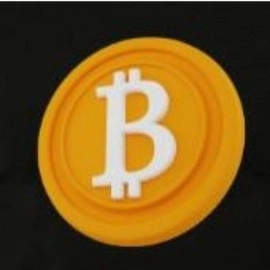 ZollarX |  BTC Printed Cotton Men’s T-Shirt | Black