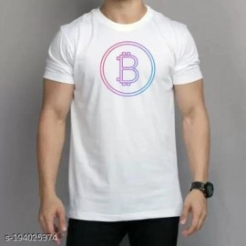 ZollarX | BTC Printed Cotton Men’s T-Shirt | White