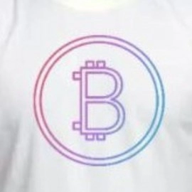 ZollarX | BTC Printed Cotton Men’s T-Shirt | White