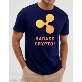 ZollarX | Badass Crypto MetaVerse Printed Cotton Men’s T-shirt | Blue