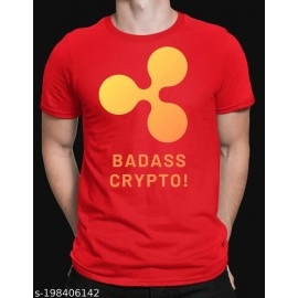 ZollarX | Badass Crypto MetaVerse Printed Cotton Men’s Tshirt | Red