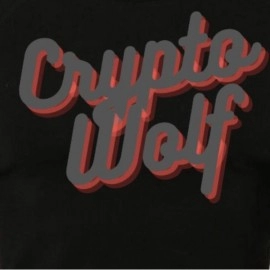 ZollarX|  Crypto Wolf Printed Cotton Men’s T-Shirt | Black