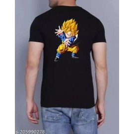 ZollarX | Dragon Ball Z Printed Cotton Men’s T-Shirt | Black