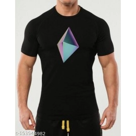 ZollarX |  Ethereum MetaVerse Printed Cotton Men’s T-Shirt | Black