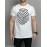 ZollarX | Fingerprint MetaVerse Printed Cotton Men’s T-Shirt | White