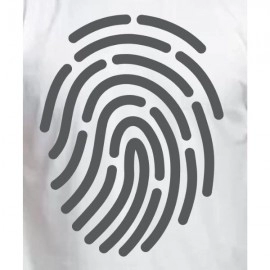 ZollarX | Fingerprint MetaVerse Printed Cotton Men’s T-Shirt | White