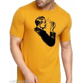 ZollarX | Godfather MetaVerse Printed Cotton Men’s T-Shirt | Yellow