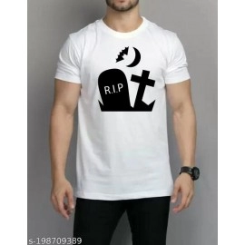 ZollarX | Halloween MetaVerse Printed Cotton Men’s T-Shirt | White