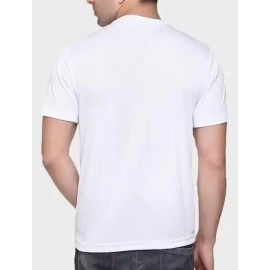 ZollarX  | Headphone Monkey Printed Cotton T-Shirt |  White 