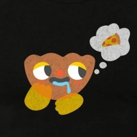 ZollarX | Hungry Bowl Printed Cotton Men’s T-Shirt | Black