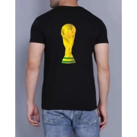 ZollarX | Messi Printed Cotton T-Shirt | Black