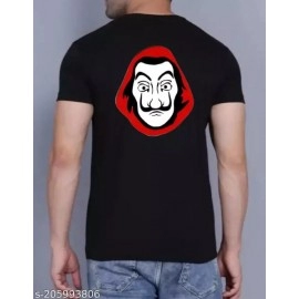 ZollarX | Money Heist Printed Cotton Men’s T-Shirt | Black