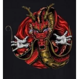 ZollarX | Mystical Dragon Printed Cotton T-Shirt | Black