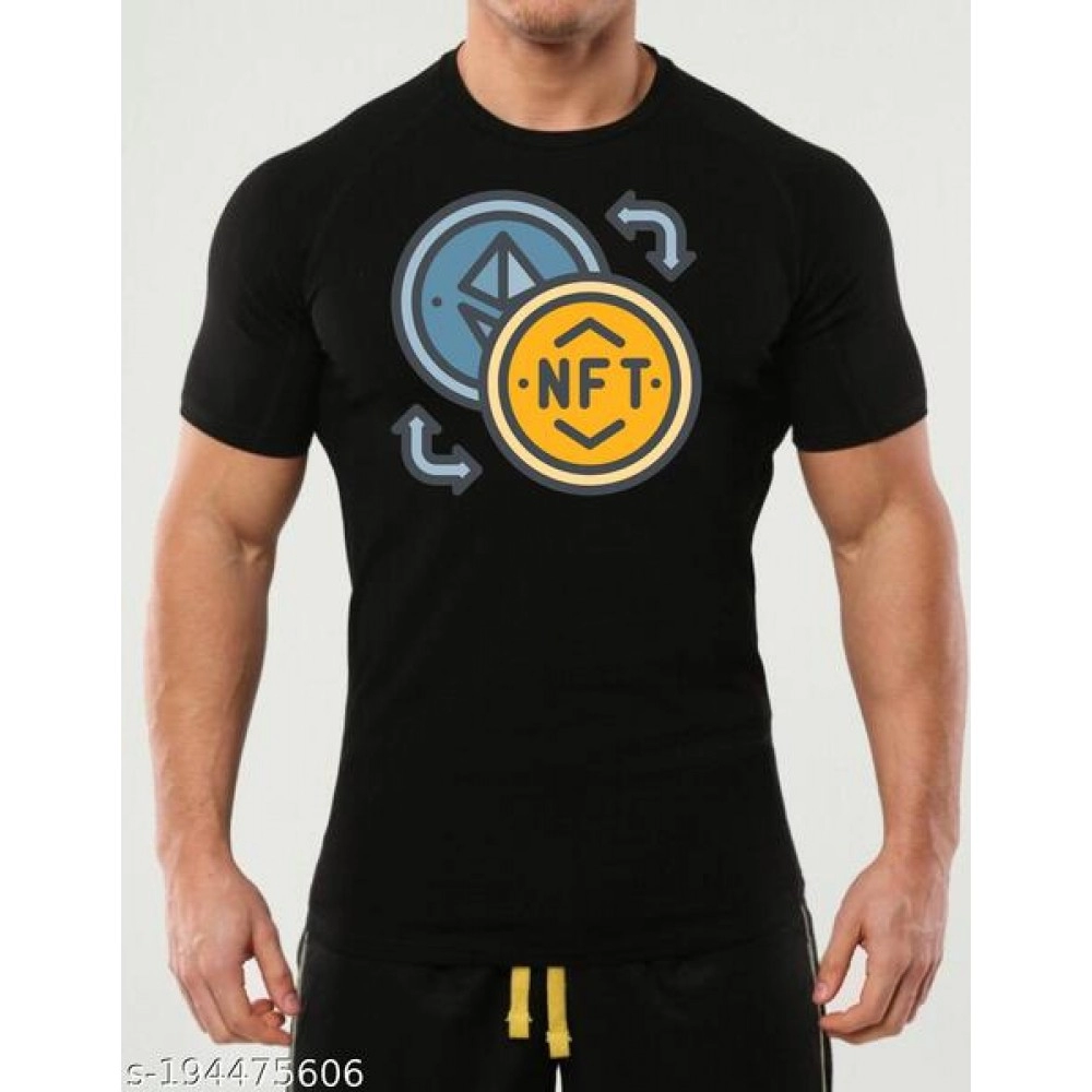 ZollarX | NFT MetaVerse Printed Cotton Men’s T-Shirt | Black