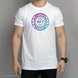 ZollarX | NFT MetaVerse Printed Cotton Men’s T-Shirt | White