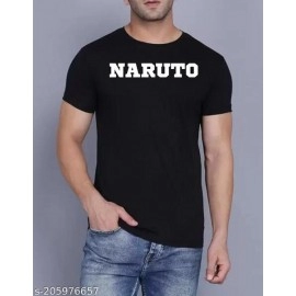 ZollarX | Naruto Printed Cotton Men’s T-Shirt | Black