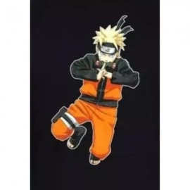 ZollarX | Naruto Printed Cotton Men’s T-Shirt | Black
