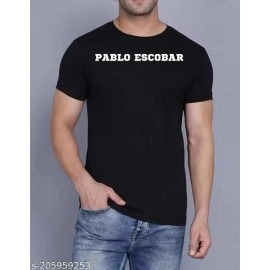 ZollarX | Pablo Escobar Printed Cotton Men’s T-Shirt | Black