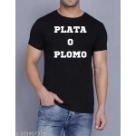 ZollarX | Plata O Plomo Printed Cotton Men’s T-Shirt | Black