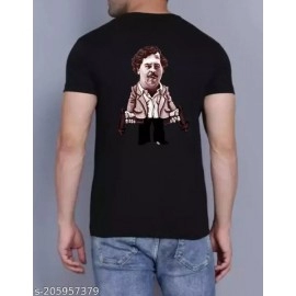 ZollarX | Plata O Plomo Printed Cotton Men’s T-Shirt | Black