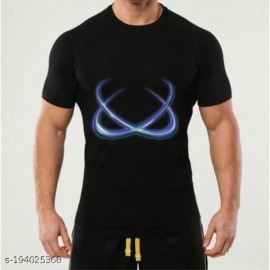 ZollarX | Spiral MetaVerse Printed Cotton Men’s T-Shirt | Black