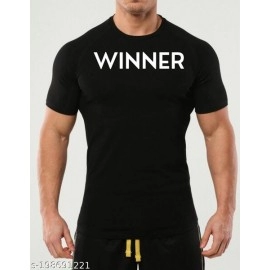 ZollarX | Winner MetaVerse Printed Cotton Men’s T-Shirt | Black