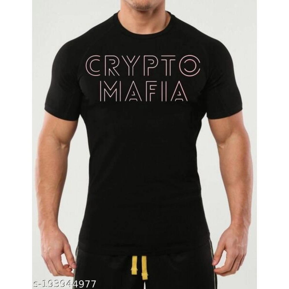ZollarX | Crypto MetaVerse Printed Cotton Men’s T-Shirt | Black