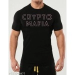 ZollarX | Crypto MetaVerse Printed Cotton Men’s T-Shirt | Black