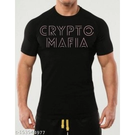 ZollarX | Crypto MetaVerse Printed Cotton Men’s T-Shirt | Black