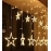 120 LED Plastic Star Curtain String Lights | One Size