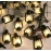16 LED Black Lantern Warm White Decorative String Light