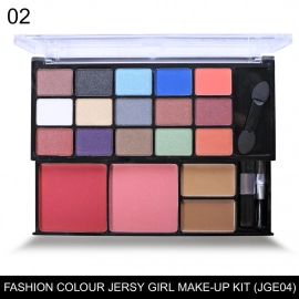 JG 3 In 1 High Pigmented Professional Makeup Palette | 24G | SH02