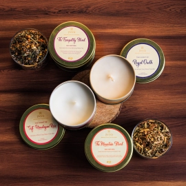 Jivisa |  Premium Loose Leaf Tea and Soy wax Candle Gift Box
