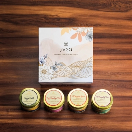 Jivisa |  Premium Loose Leaf Tea and Soy wax Candle Gift Box