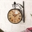 8 Inch Dial Vintage Wall Clock | Victoria Royal Double Side