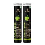 Auric Apple Cider Vinegar with Vitamins | 40 ACV Tablets with Vitamin B6 & B12 in every tube | Weight Loss & Metabolism Benefits | Supports Digestion, Bloating Relief & Gut Health for Men and Women | Taste Only Green Apple, Not the Vinegar