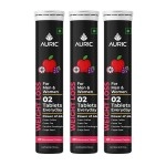 Auric Get Slim Effervescent | Power of Green Coffee, Green Tea, Grape Seed & Garcinia Cambogia | Weight Management for Men & Women | 60 Tablets