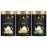 Auric Green Tea natural flavors Lemon Ginger, Tulsi Mint and Detox - 3 tin x75gm