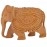Wooden Handicraft Home Decor Elephant Showpiece | Size 4Inch | Brown
